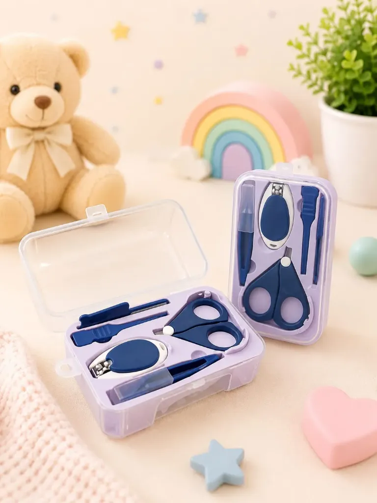 🌸 Baby Nail Care Kit – Safe & Gentle Grooming (Blue)