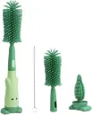 3-in-1 Silicone Baby Bottle Cleaning Brush Set – Pacifier, Straw, and Bottle Scrubber