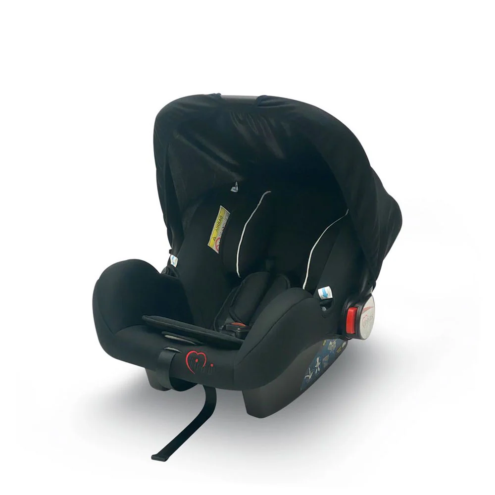 BABY CARRIER & CAR SEAT – INFANT ROCKER WITH CANOPY (BLACK, 0–18 MONTHS)