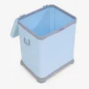 Premium Plastic Laundry Basket with Lid & Handle – Durable & Spacious