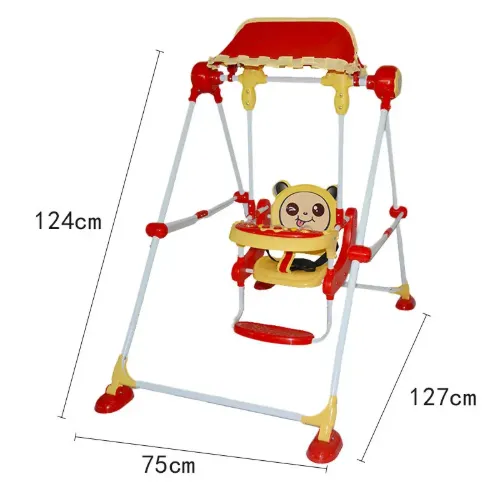 Metal Pipe Children Swing Chair Home Cradle Chair