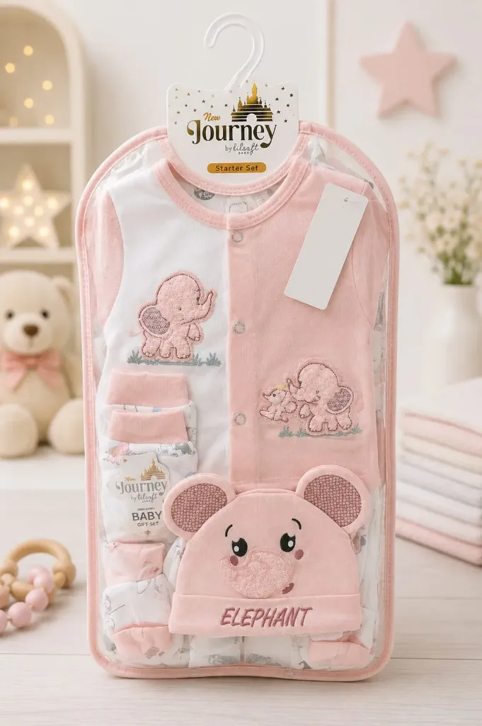 Elephant Style Newborn Baby Essentials Starter Set – Complete Gift Collection
