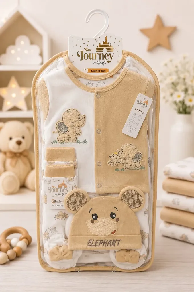 Elephant Style Newborn Baby Essentials Starter Set – Complete Gift Collection