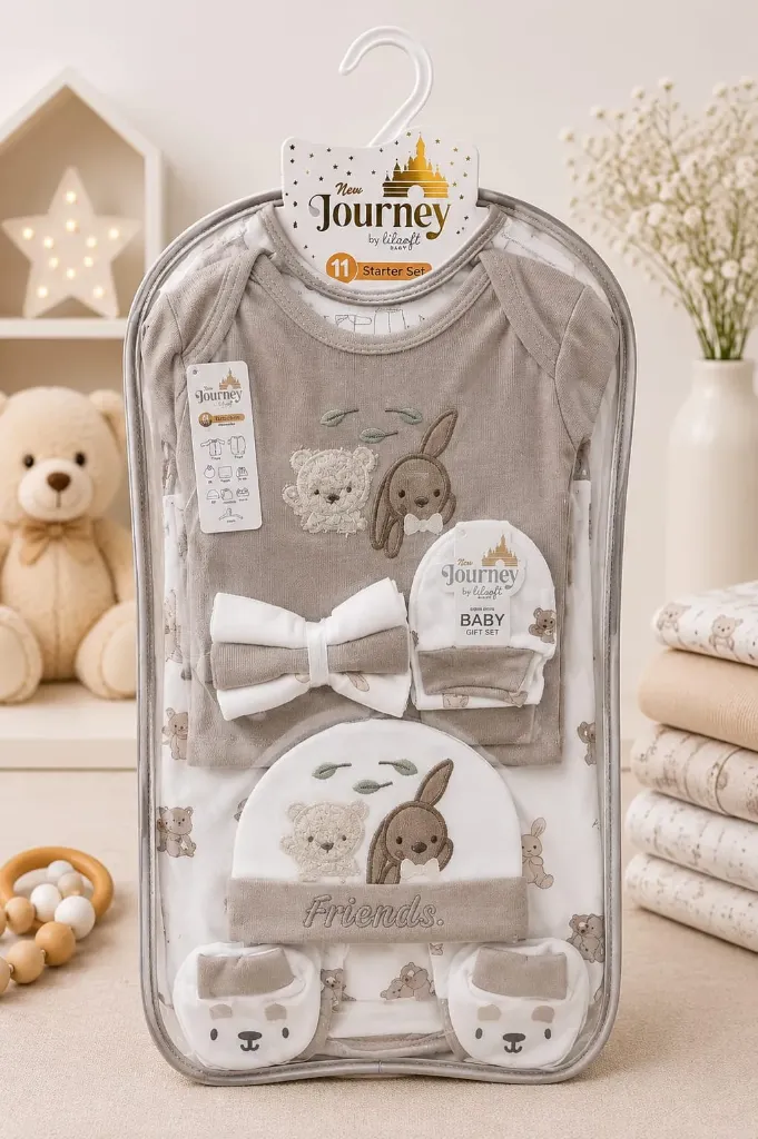 Bear Style Newborn Baby Essentials Starter Set – Complete Gift Collection