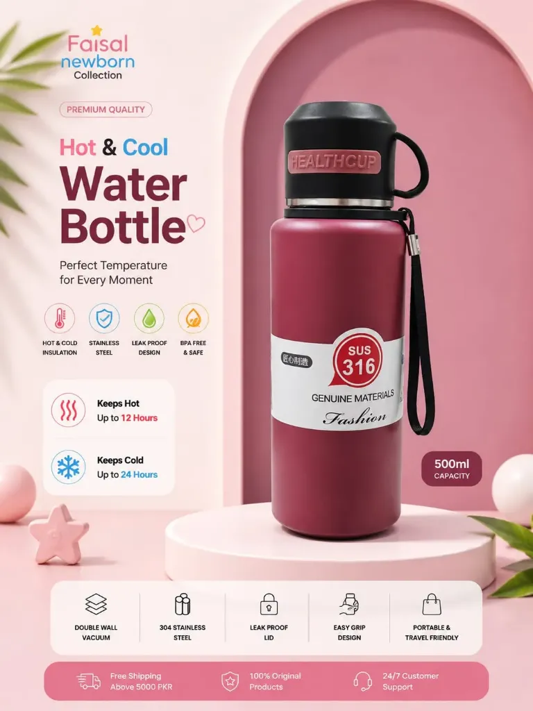 Premium Hot & Cold Insulated Bottle (Medium)