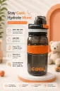 Kids BPA-Free Water Bottle with Flip Straw – 850ml