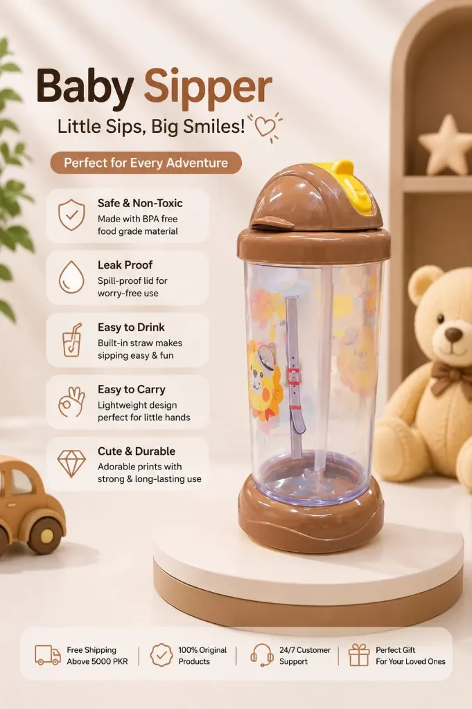 Baby Sipper Bottle – Safe, Cute & Easy to Carry