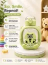 Kids BPA-Free Water Bottle with Flip Straw – 850ml