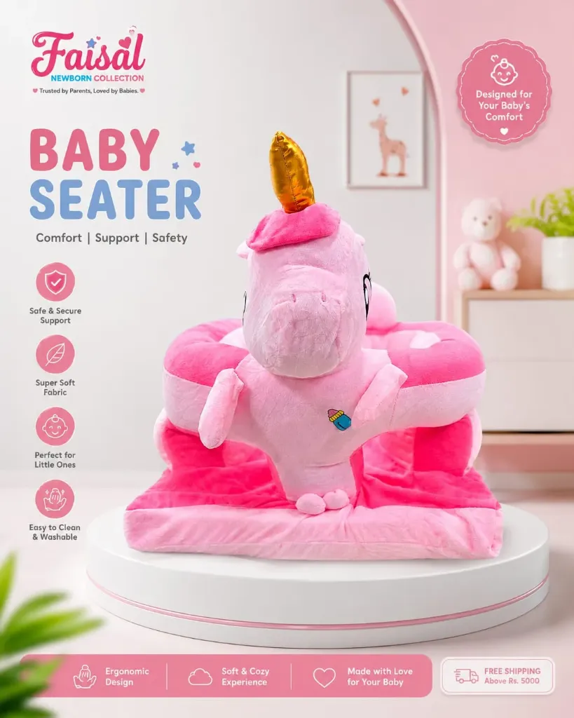 Unicorn Style-Soft Imported Baby Seater