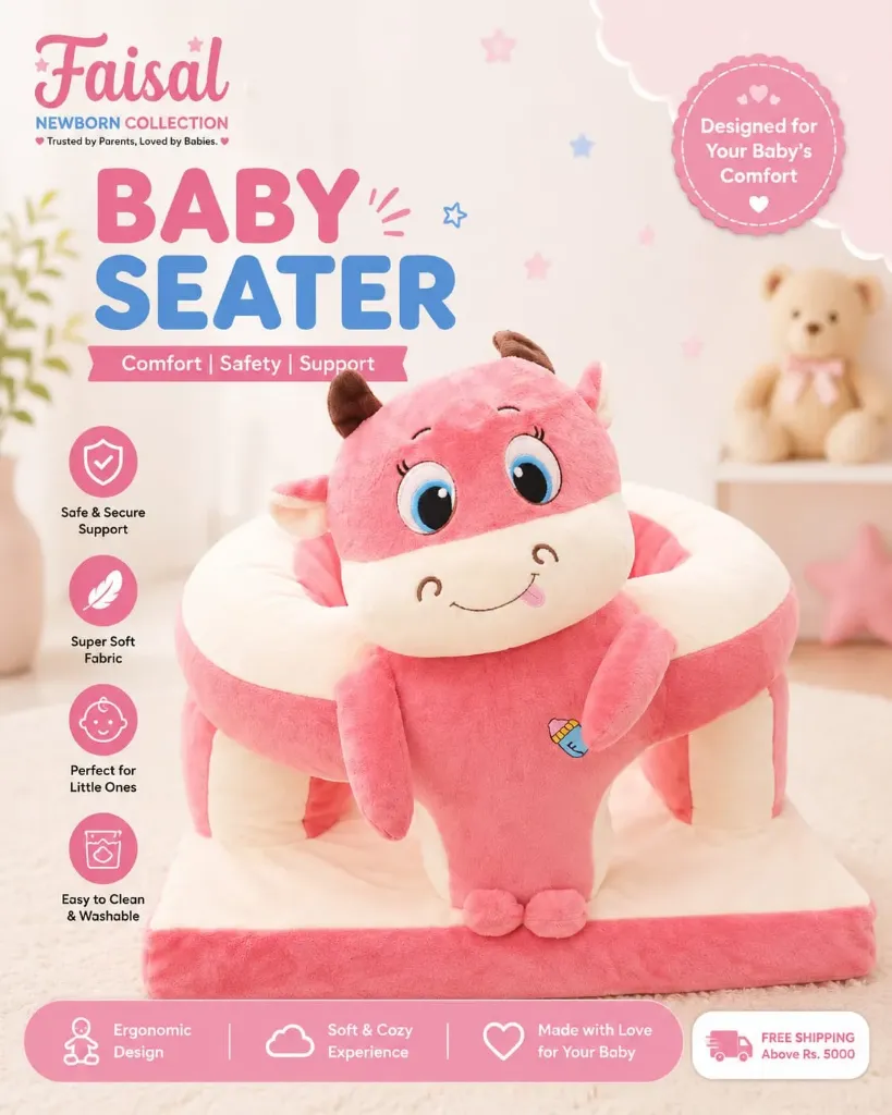 Cow Style-Soft Imported Baby Seater