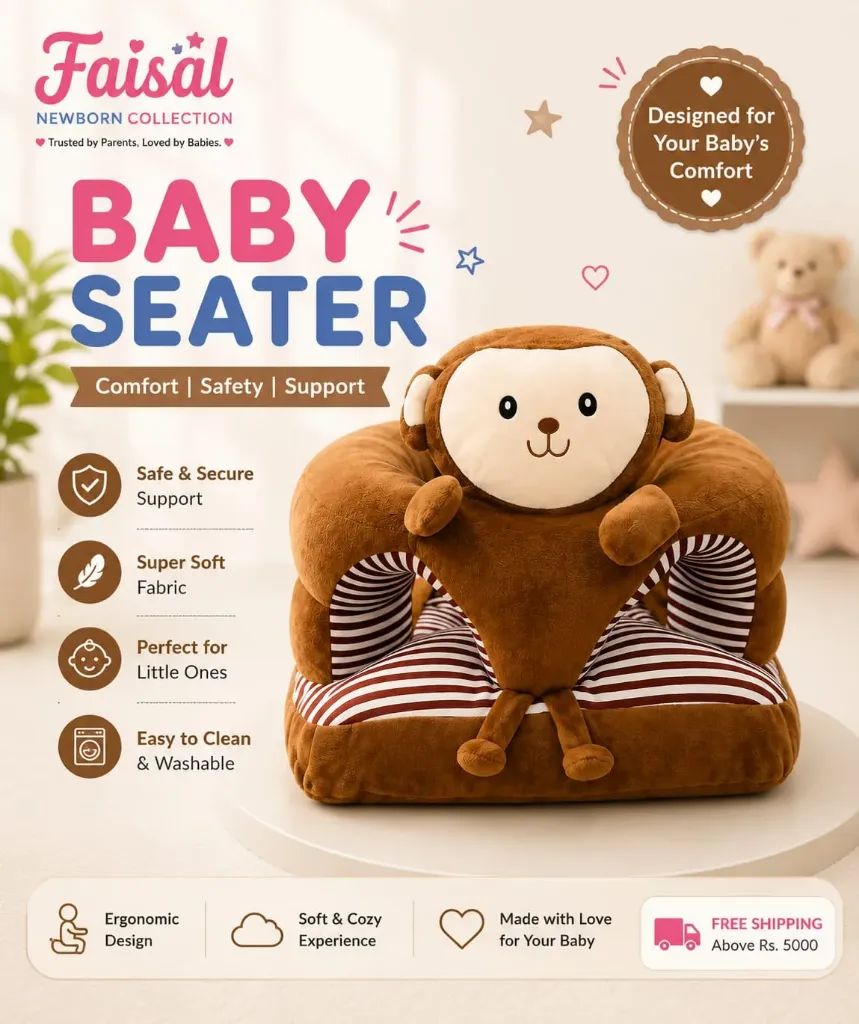 Monkey Style-Soft Imported Baby Seater