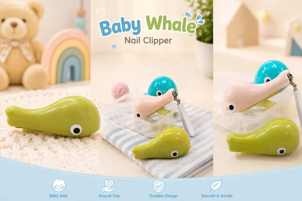 Baby Whale Nail Clipper Safe & Gentle Care for Tiny Fingers